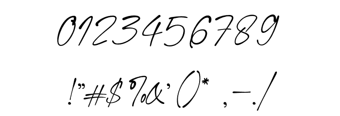 AnstallyDEMO Font OTHER CHARS