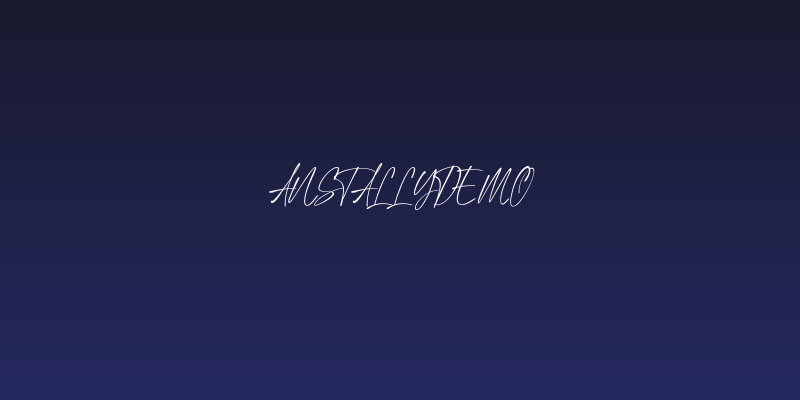 AnstallyDEMO Social Header