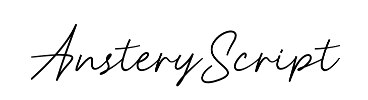 Anstery Script  les polices de caractères gratuit tlcharger