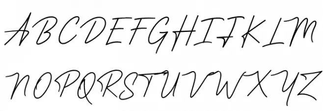 Anstery Script خط أحرف كبيرة
