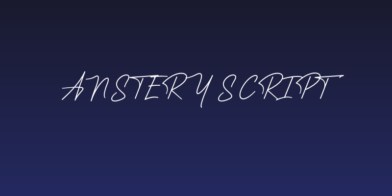 Anstery Script Social Header