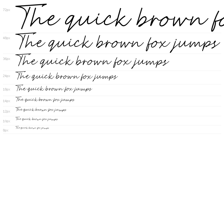 Anstery Script Waterfall