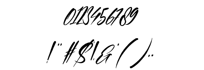 Anstting Kishon Font OTHER CHARS