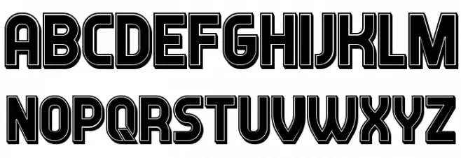 Answer 3D Filled Regular 字体 大写