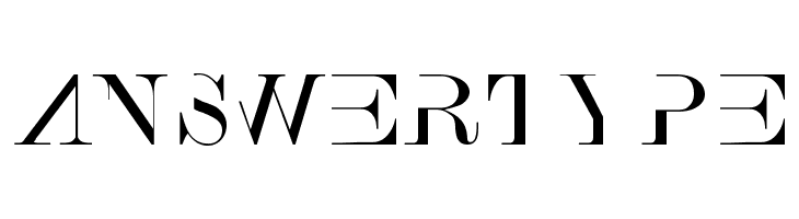AnswerType  フリーフォントのダウンロード