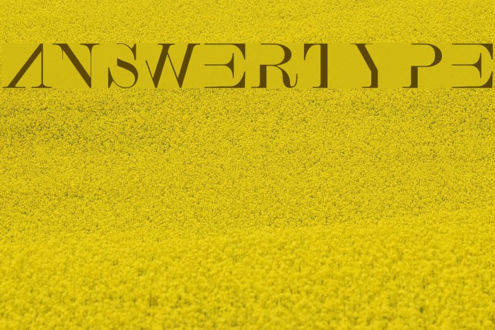 AnswerType Font examples