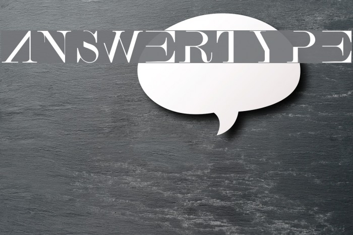 AnswerType Font examples