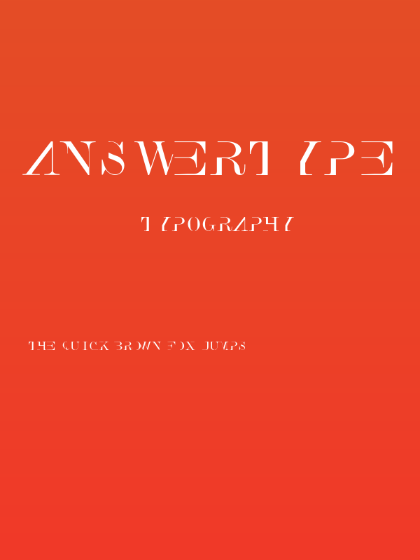 AnswerType Poster