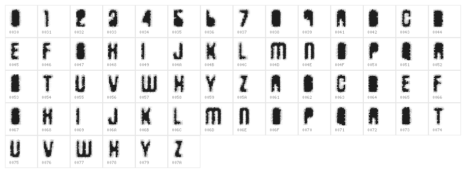 AntKiller Character Map