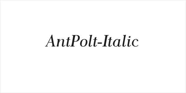 AntPolt-Italic Logo