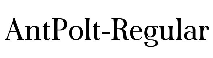 AntPolt-Regular Fonte