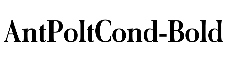 AntPoltCond-Bold Font