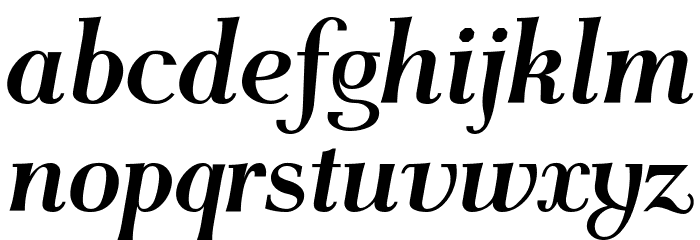 AntPoltCond-BoldItalic Font LOWERCASE