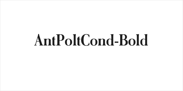 AntPoltCond-Bold Logo
