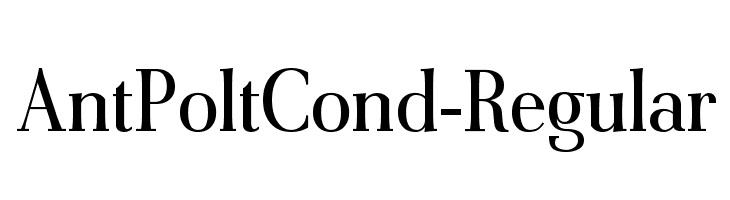 AntPoltCond-Regular Font
