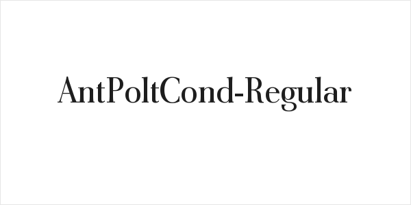 AntPoltCond-Regular Logo