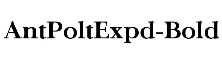 AntPoltExpd-Bold Font