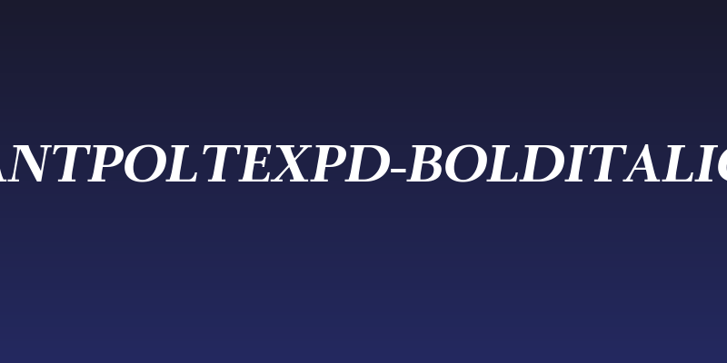 AntPoltExpd-BoldItalic Social Header