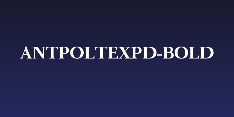 AntPoltExpd-Bold Social Header