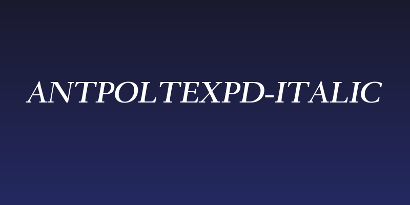 AntPoltExpd-Italic Social Header