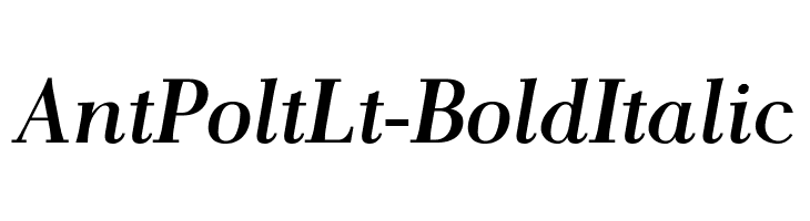 AntPoltLt-BoldItalic フォント