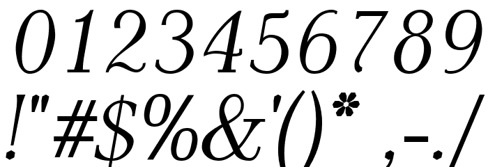 AntPoltLt-Italic Font OTHER CHARS