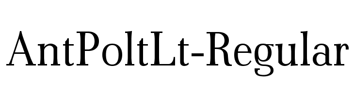 AntPoltLt-Regular Шрифта
