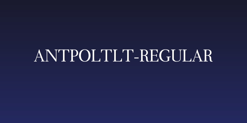 AntPoltLt-Regular Social Header