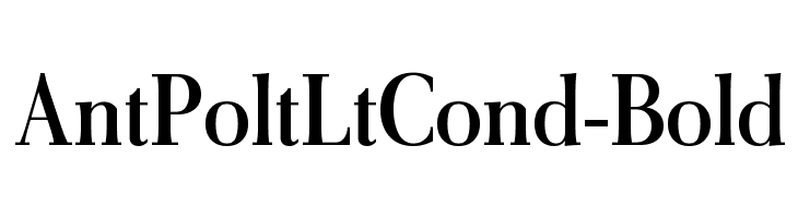 AntPoltLtCond-Bold Font