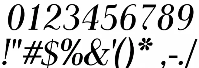 AntPoltLtCond-BoldItalic Font OTHER CHARS