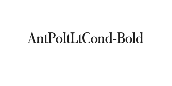 AntPoltLtCond-Bold Logo