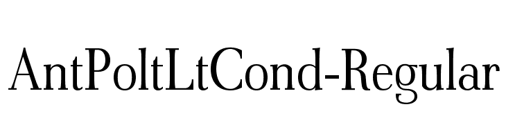 AntPoltLtCond-Regular Font