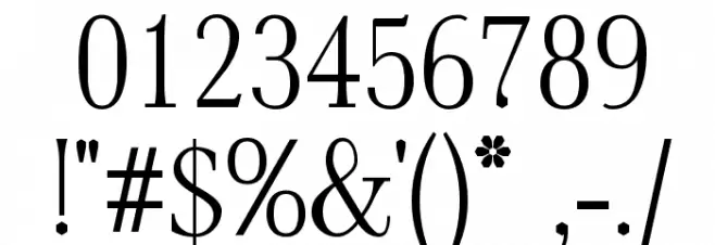 AntPoltLtCond-Regular Font OTHER CHARS