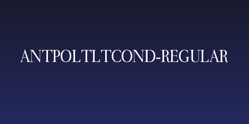 AntPoltLtCond-Regular Social Header
