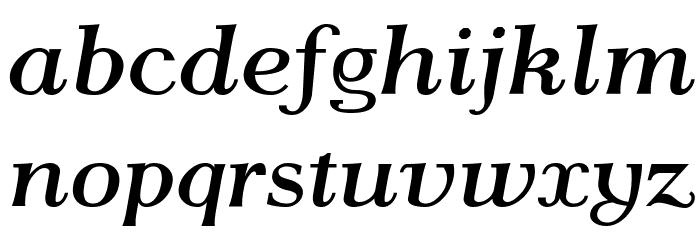 AntPoltLtExpd-BoldItalic Font LOWERCASE