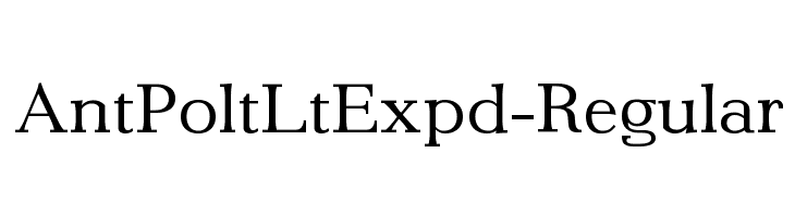 AntPoltLtExpd-Regular Font