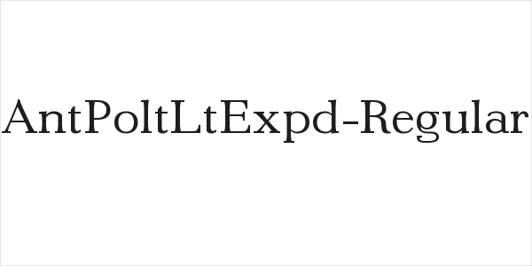 AntPoltLtExpd-Regular Logo