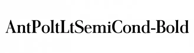 AntPoltLtSemiCond-Bold 