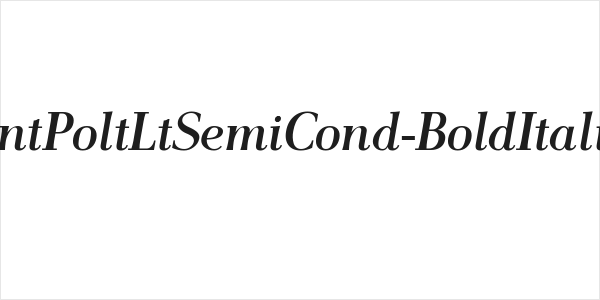 AntPoltLtSemiCond-BoldItalic Logo