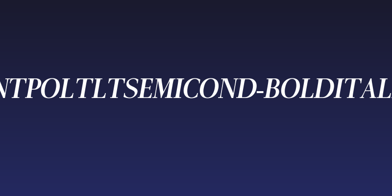 AntPoltLtSemiCond-BoldItalic Social Header