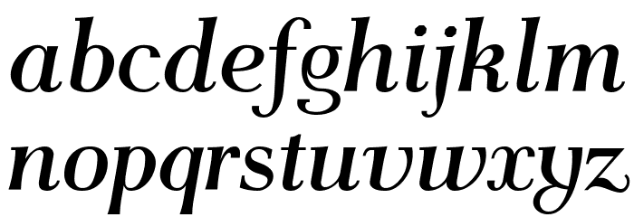 AntPoltLtSemiCond-BoldItalic Font LOWERCASE