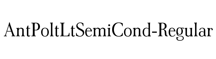 AntPoltLtSemiCond-Regular Font