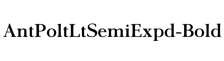 AntPoltLtSemiExpd-Bold Font