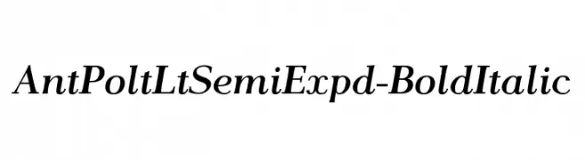 AntPoltLtSemiExpd-BoldItalic  لخطوط تنزيل
