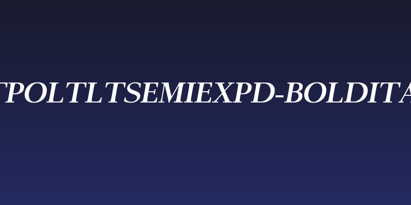 AntPoltLtSemiExpd-BoldItalic Social Header