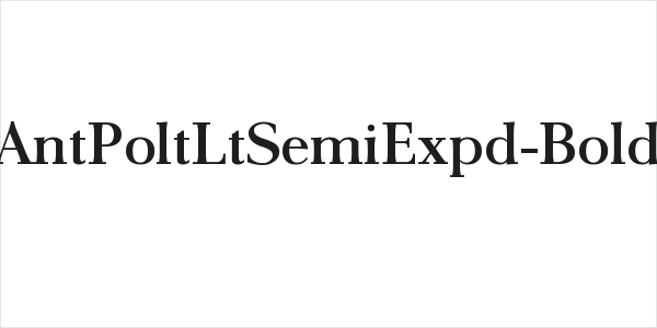 AntPoltLtSemiExpd-Bold Logo
