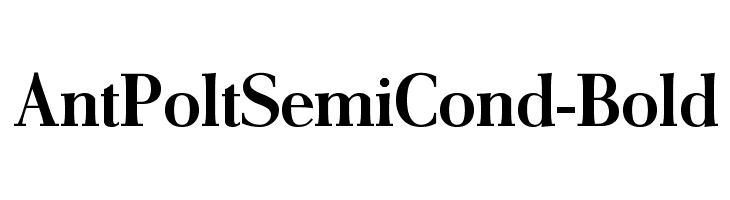 AntPoltSemiCond-Bold Font