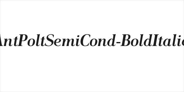 AntPoltSemiCond-BoldItalic Logo