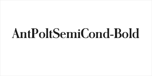 AntPoltSemiCond-Bold Logo