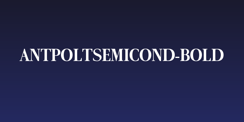 AntPoltSemiCond-Bold Social Header